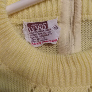 Montgomery Ward Yellow Pullover Sweater 42